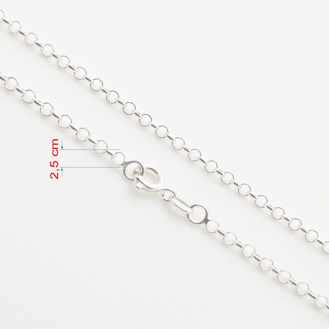 Corrente de prata 925 Elo português 2,5mm